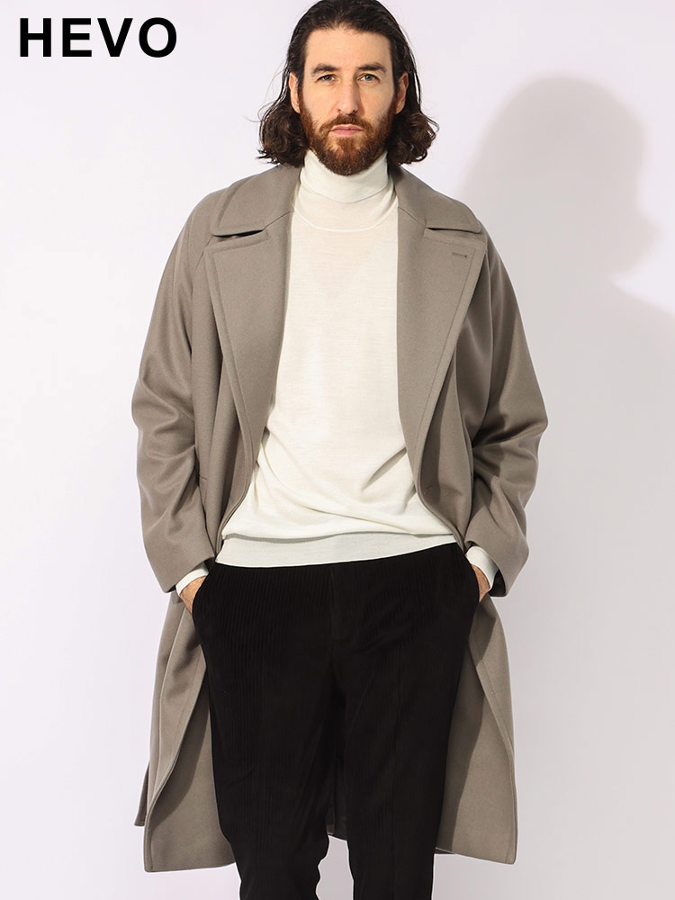 HEVO (イーヴォ) ウエストベルト ダブル コート BRINDISI