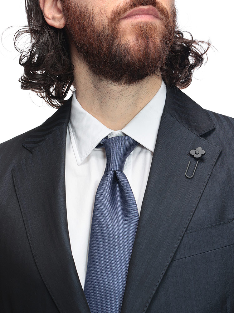 LARDINI (ラルディーニ) ストライプ シングル ワンタック スーツ