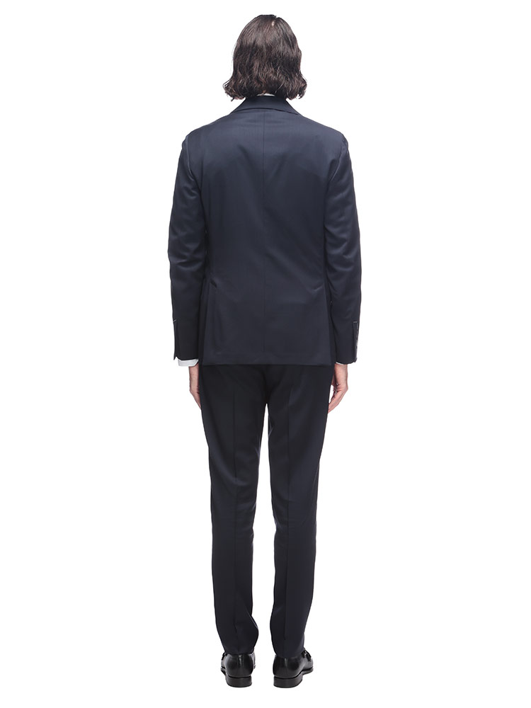 LARDINI (ラルディーニ) シングル2つ釦スーツ 無地 ワンタック