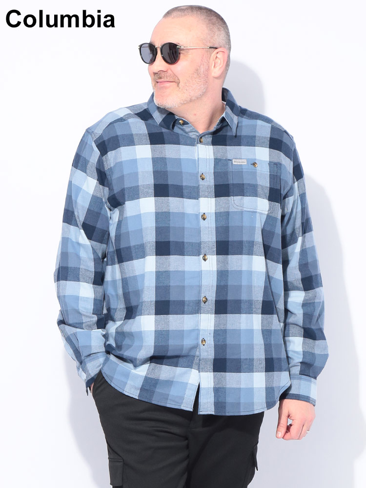 長袖シャツ チェック柄 フランネル トップス シャツ ネルシャツ