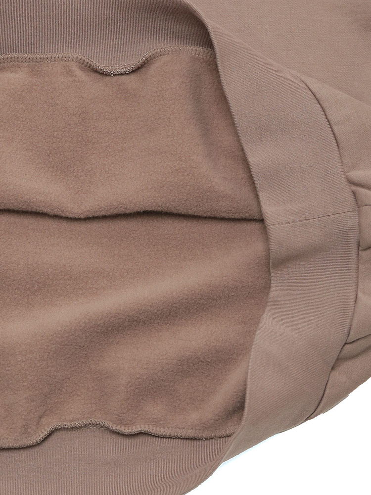 AURALEE (オーラリー) 裏起毛 ハイゲージ編み ハーフジップ スウェット