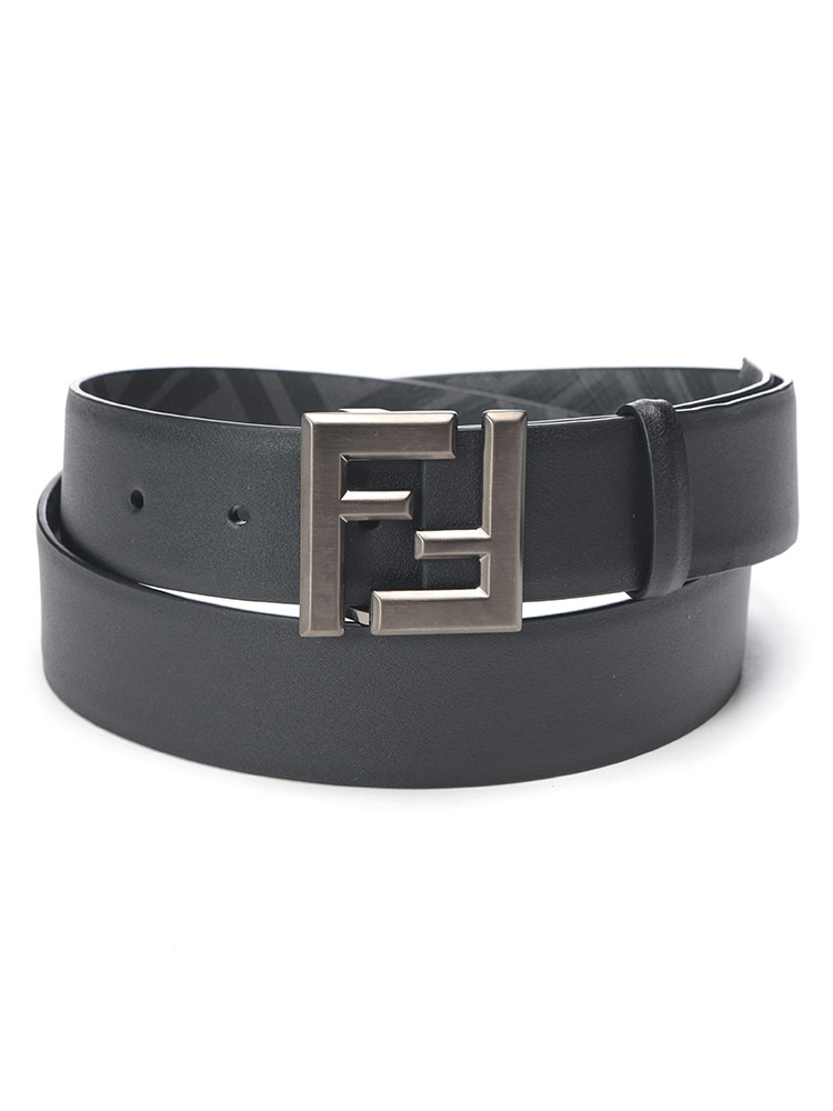 FENDI (フェンディ) FFスクエア リバーシブル ベルト メンズ 90cm 95cm