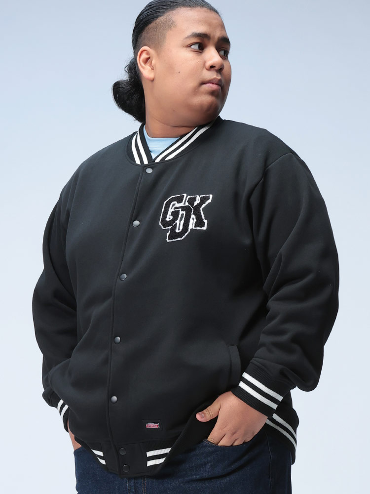 ジャンパー 裏起毛 サガラ刺繍 スタジアム アウター ジャケット