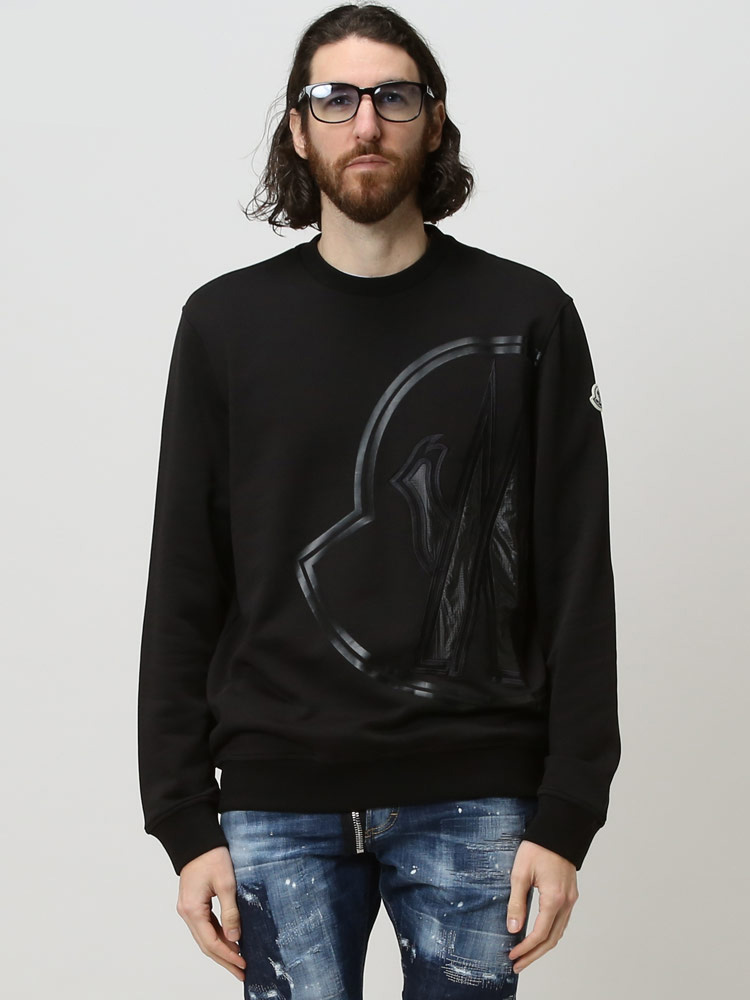 MONCLER モンクレール メンズ スウェット BIG マーク プリント クルー