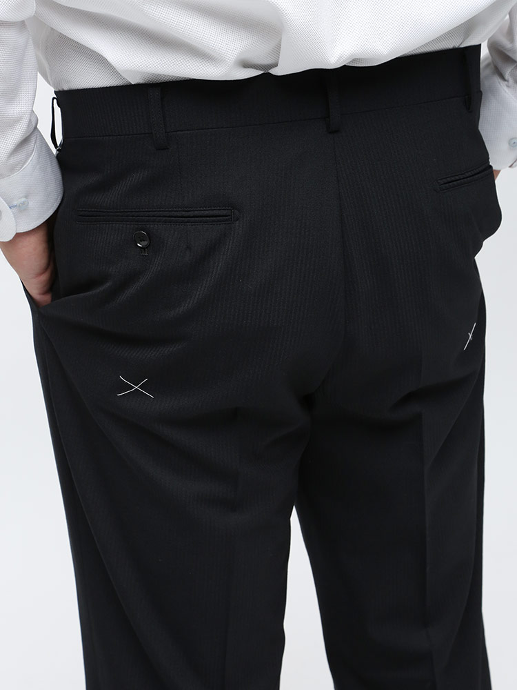 スーツ 大きいサイズ メンズ 2WAYストレッチ ウォッシャブル 細