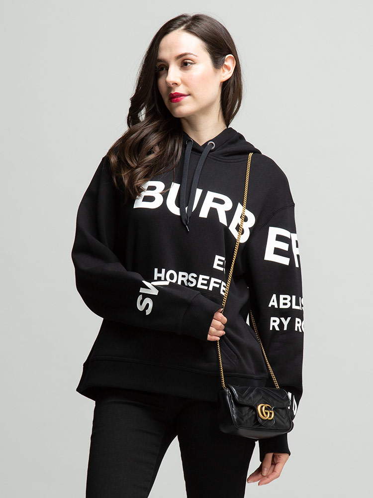 BURBERRY バーバリー ホースフェリープリント プルオーバー パーカー