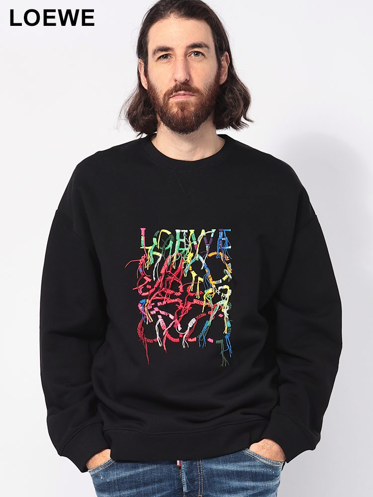 LOEWE (ロエベ) マルチカラー刺繍 クルーネック トレーナー