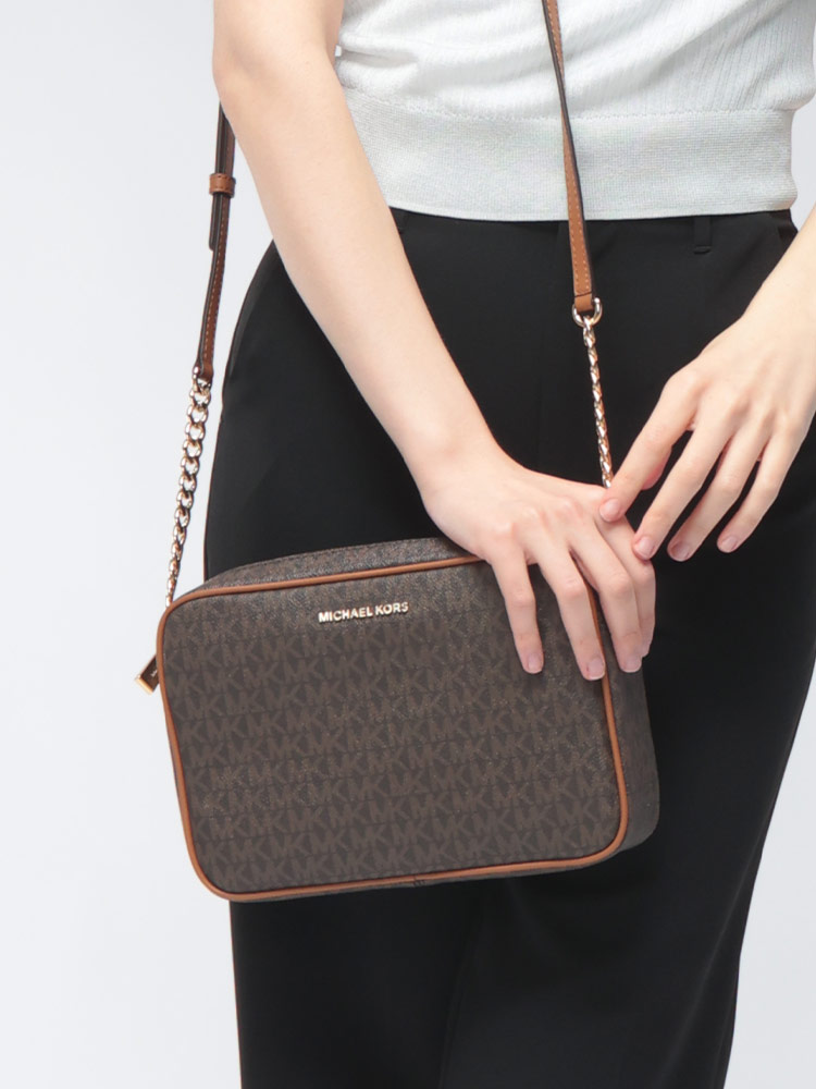 MICHAEL KORS (マイケル コース) 総ロゴ チェーン ショルダーバッグ