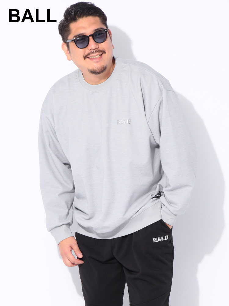 スウェット トレーナー シルバージェルロゴプリント ストレッチ