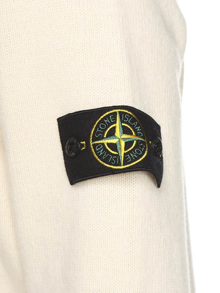 STONE ISLAND (ストーンアイランド) ウール ロゴパッチ クルーネック