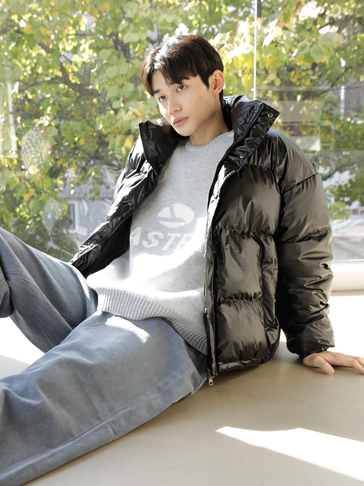 KoZ (コズ) シャイニー フルジップ 中綿ブルゾン L ジャケット