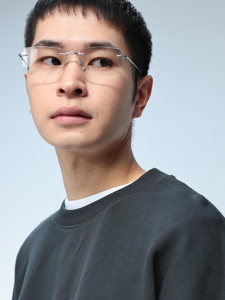 WOODEN DOLL (ウッディンドール) リムレス グラス アイウェア 伊達