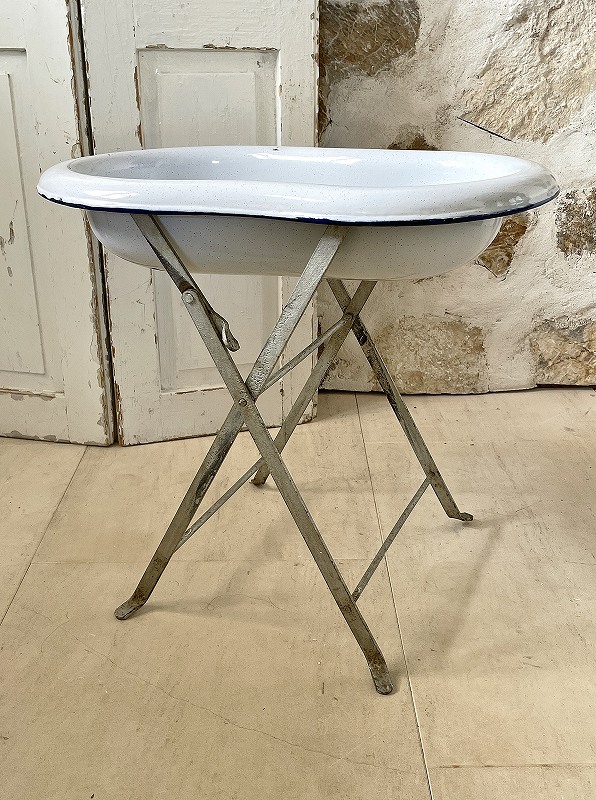 フランスホーロー製ベビーバスはかわいいアンティークネットショップ