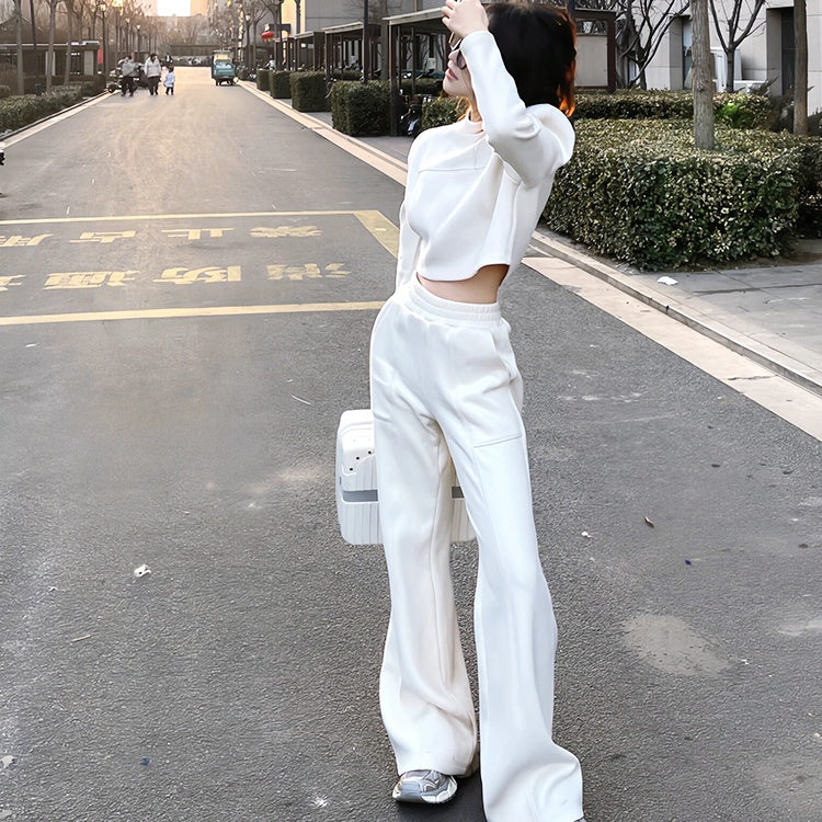 クロップドスウェットパンツセットアップ – Salang