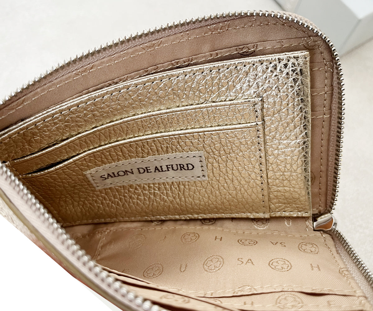 サロンドアルファード L字ファスナー ミニ財布 1819