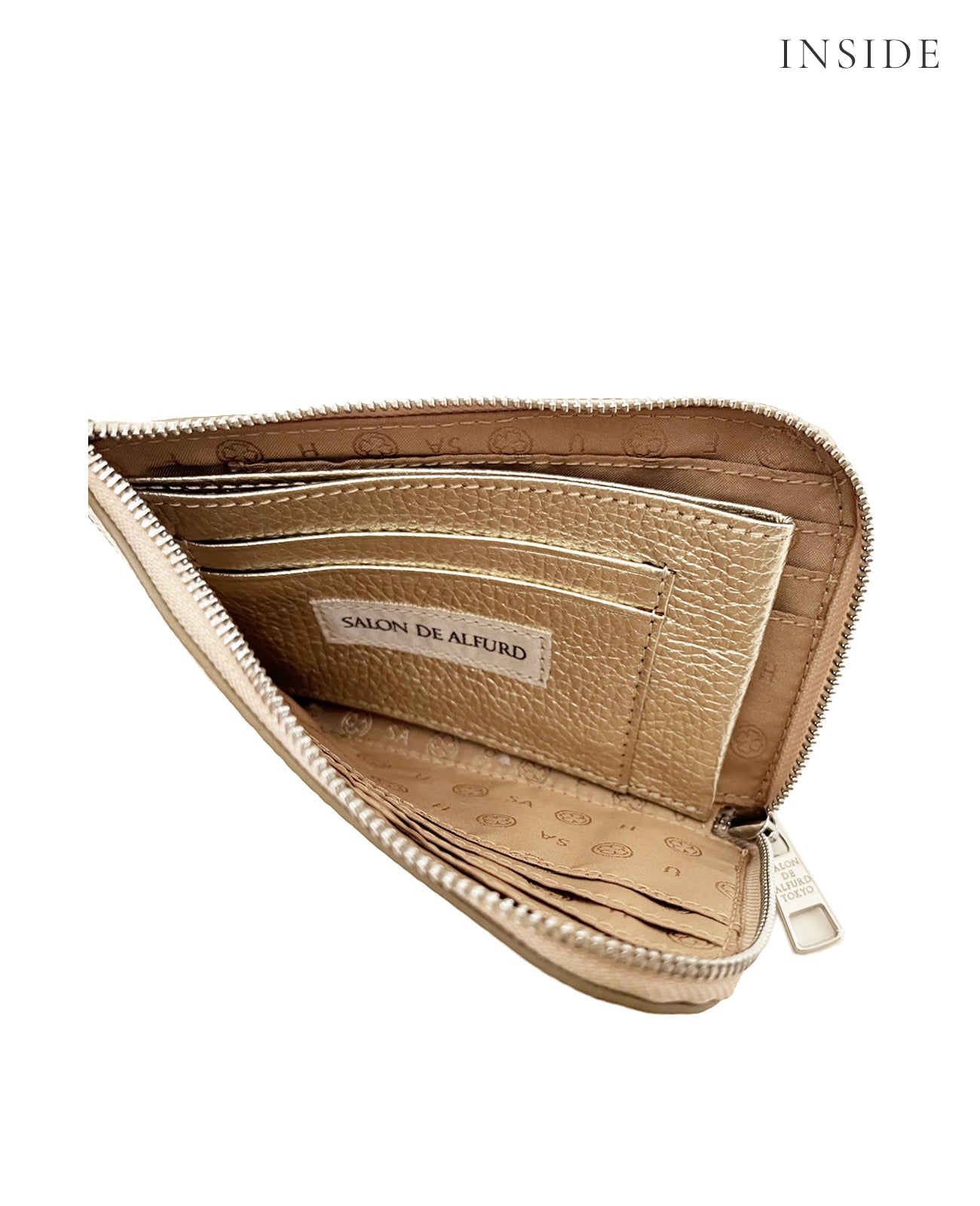 サロンドアルファード L字ファスナー ミニ財布 1819-sa