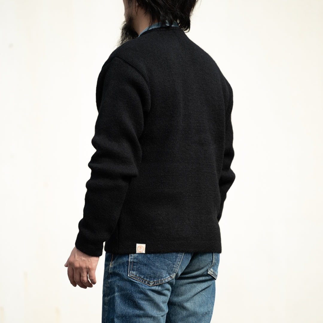 Alpaca Mohair Cardigan black – BONCOURA Official Online Store