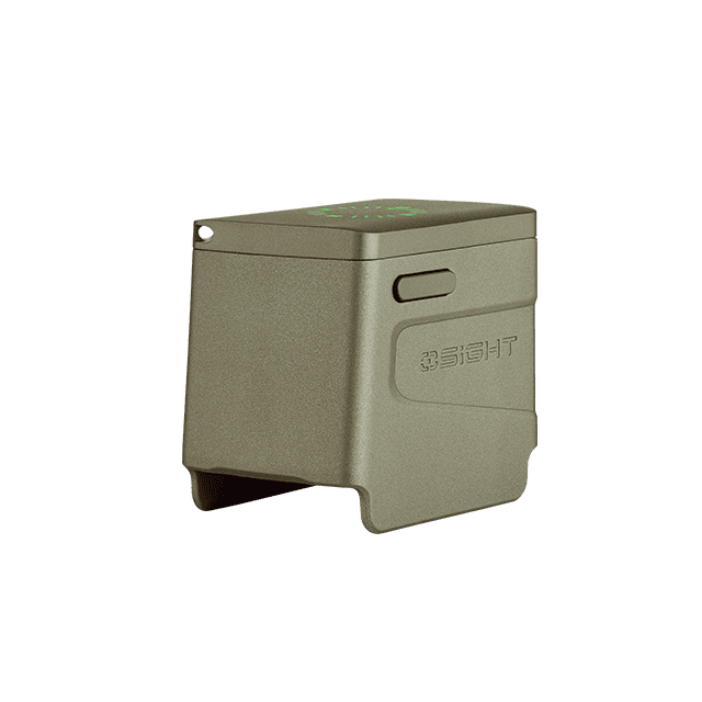 Osight S Olive Green: Enclosed aspherical optic with multi-reticle