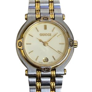 GUCCI レディース腕時計 1400L ゴールドカラー ホワイト文字盤の買取