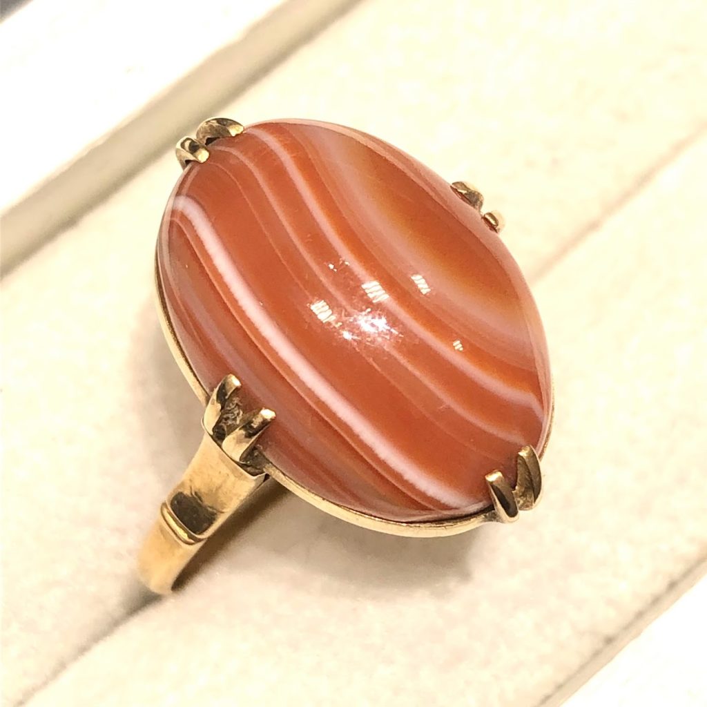 K18 18金 メノウ 瑪瑙 リング 指輪の買取実績 | 買取専門店さすがや