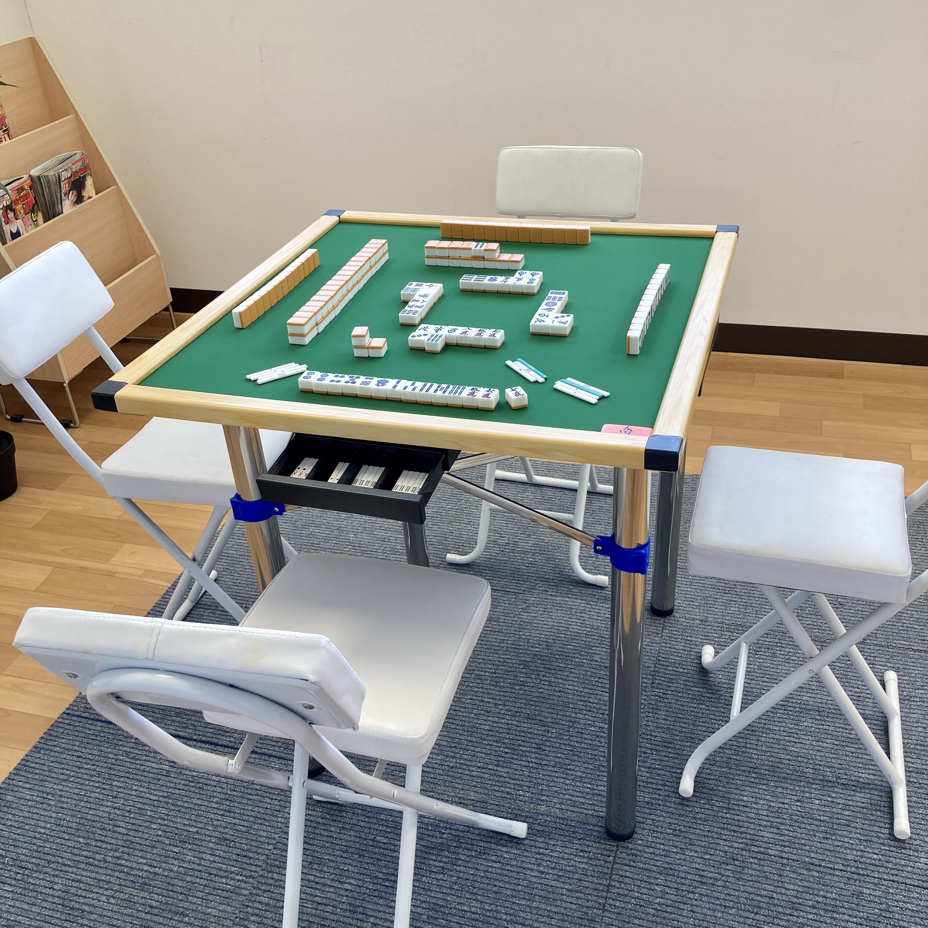 手打ち麻雀卓 シュガーコネクト (取り外せるパイプ脚仕様)※お届けまで3