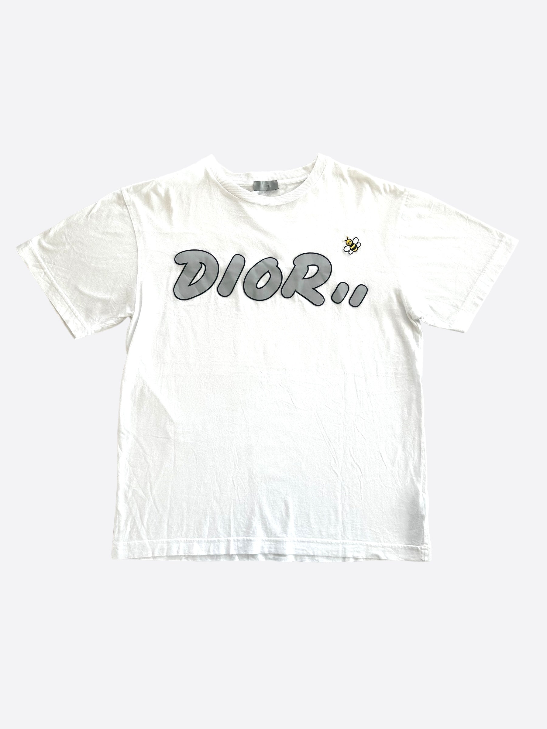Dior Kaws White & Grey Logo T-Shirt – Savonches