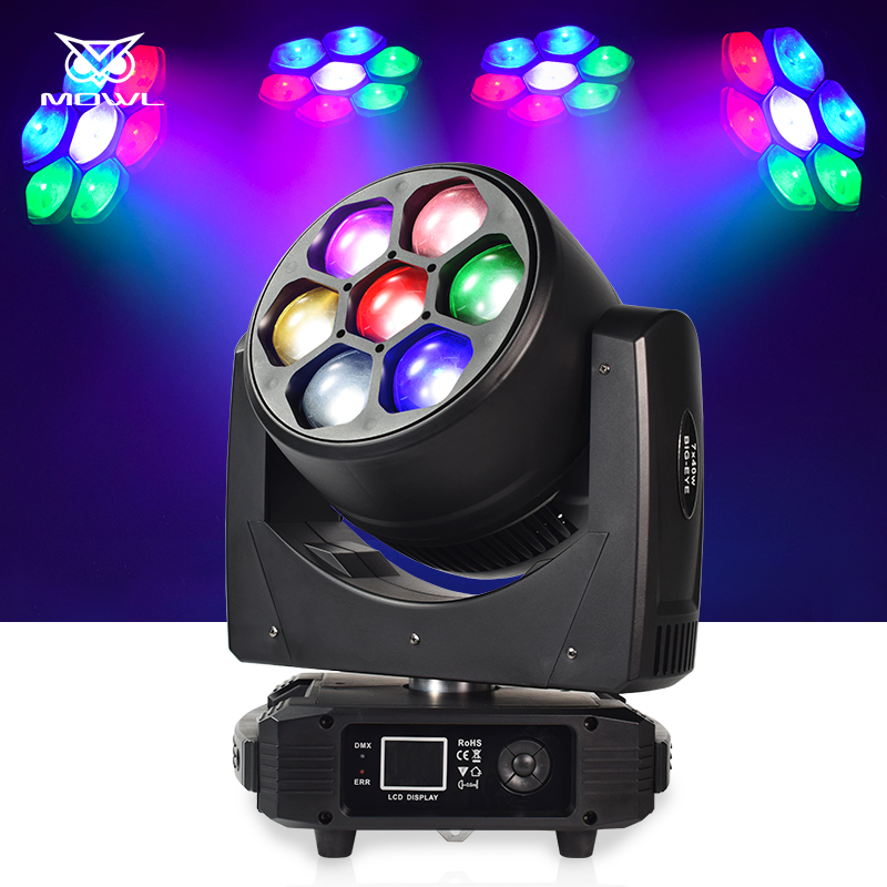 7x40 Bee Eye 7*40W RGBW LED Wash Moving Head Light for Stage
