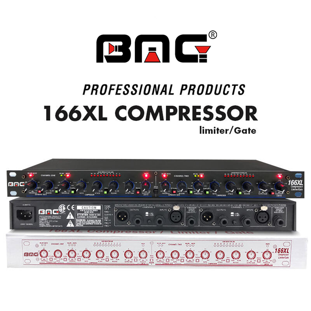 Compressore Limiter DBX 166XL 2 Canali con Noise Gate - Pro Audio