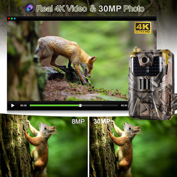 New HC-900 Pro 4K Wildlife Trail Camera - 30MP, IP66 Waterproof