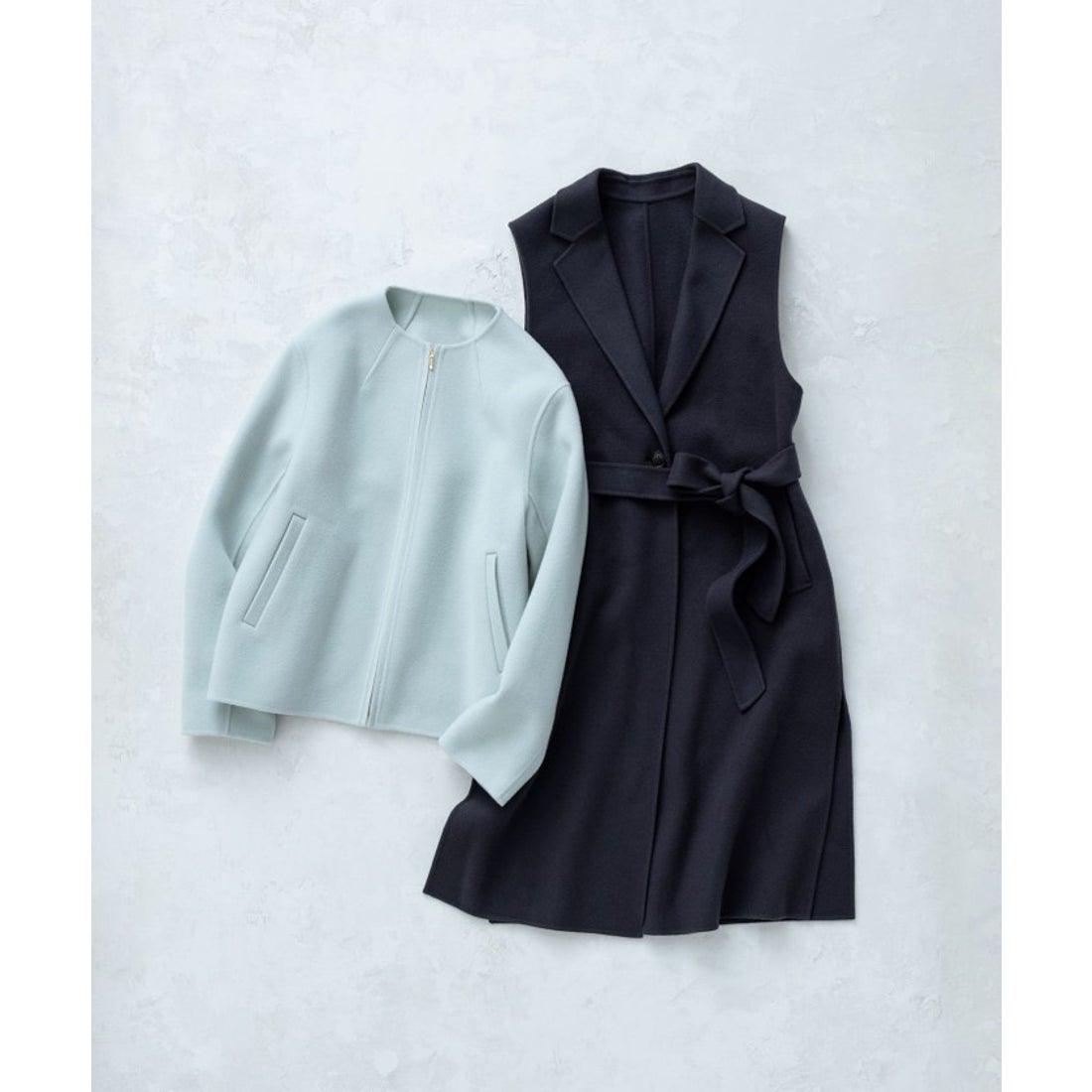 ニジュウサンク 23区 ウールリバー ショート ブルゾン （ブラック系