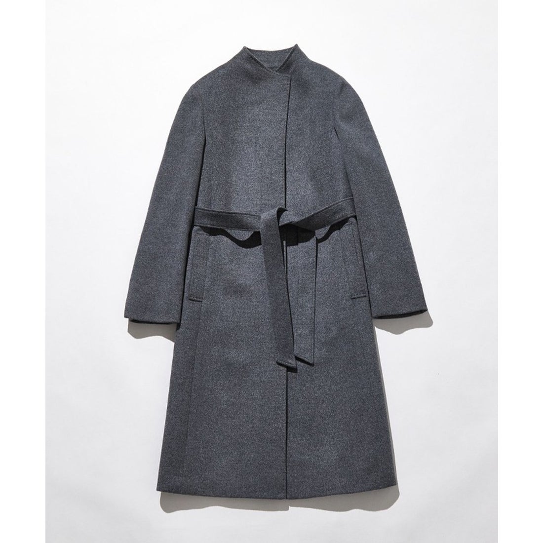 ニジュウサンク 23区 ウールカシミヤビーバー スタンドカラー コート