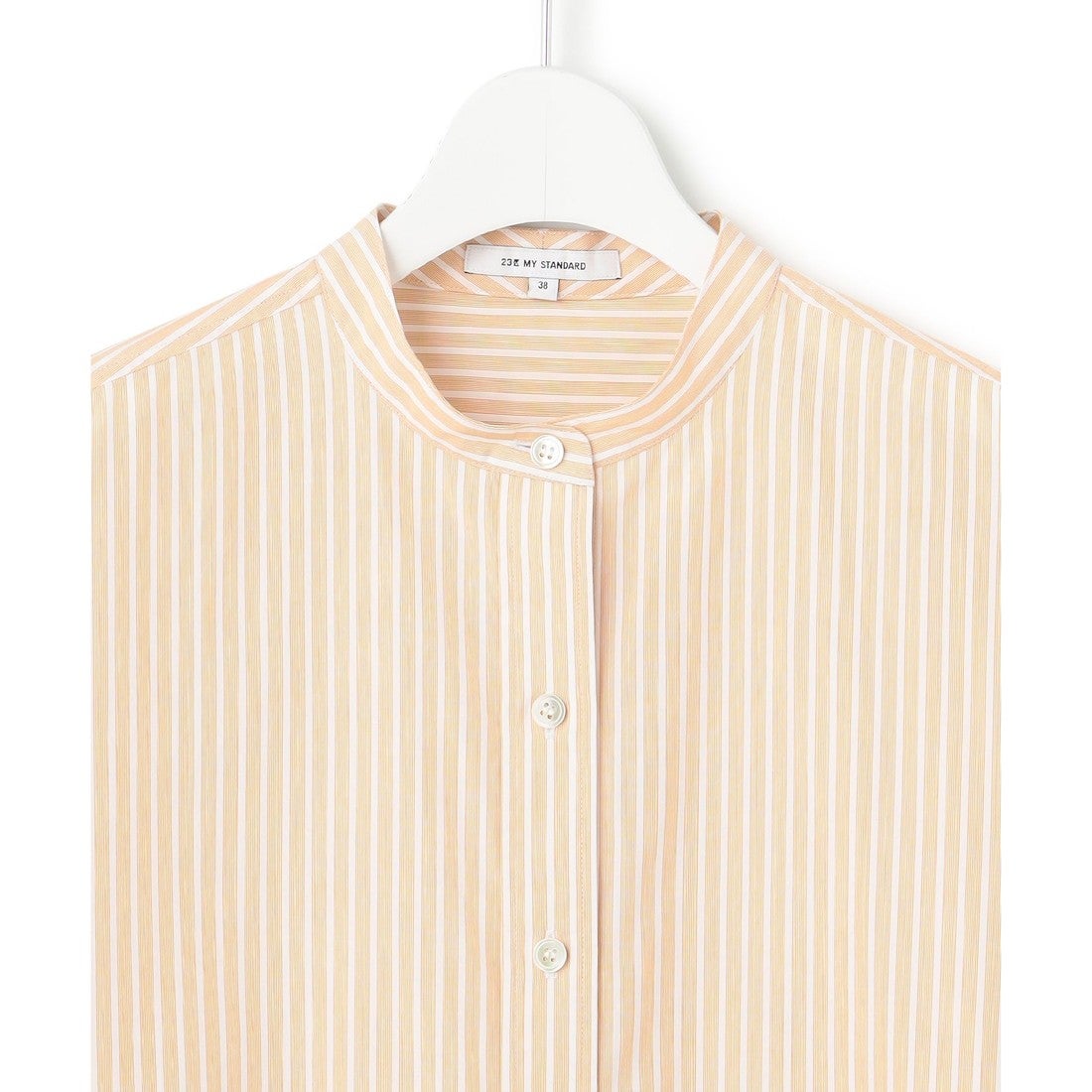 23区 【一部先行予約/洗える】CANCLINI バンドカラー シャツ （ブルー