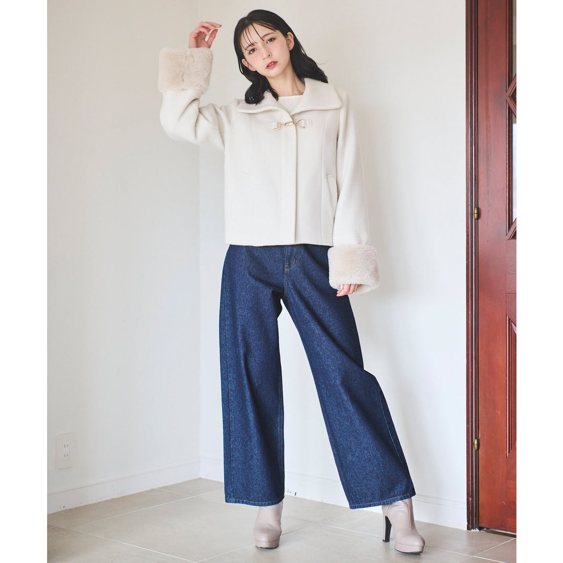 トランテアン ソン ドゥ モード 31 Sons de mode 袖ファー付きショート