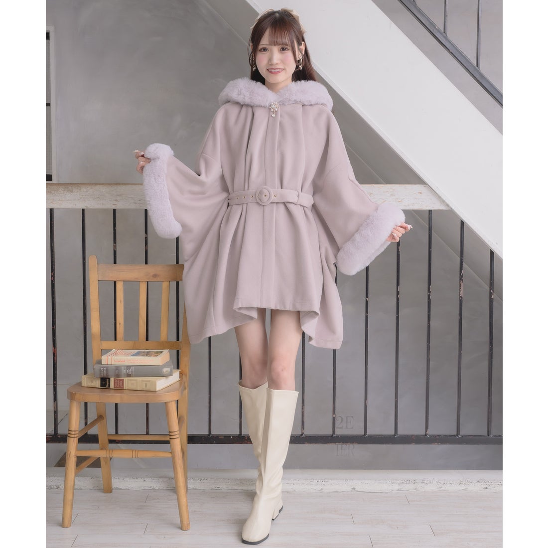 クチュールバイロジータ couture BY ROJITA ファーケープコート