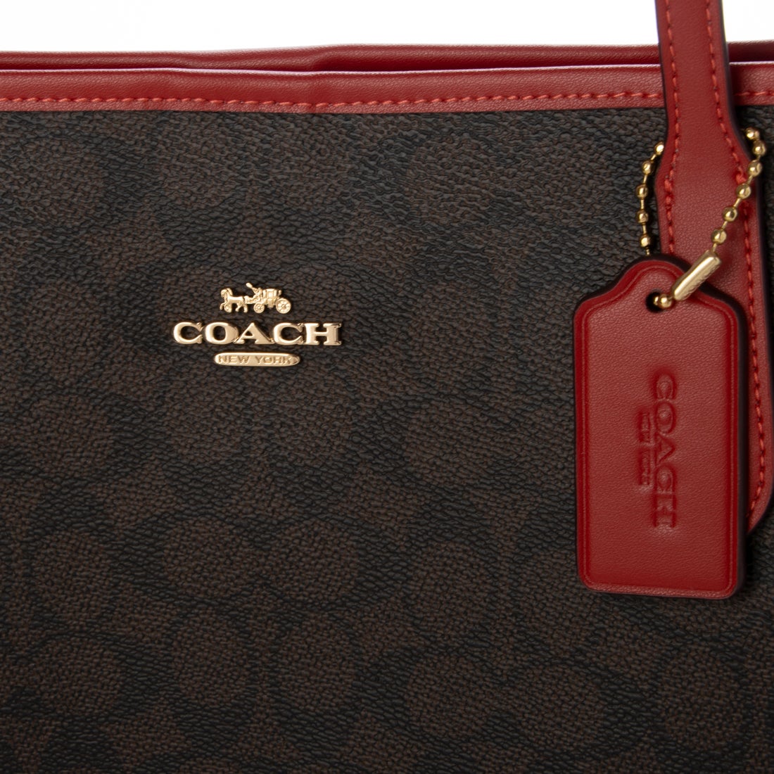 コーチ COACH CV976 トートバッグ A4対応 レディース （ダークブラウン