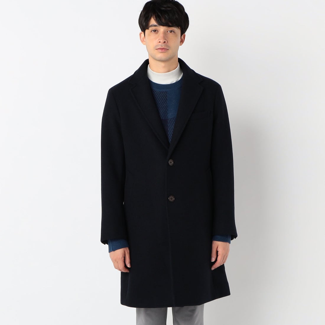 コムサイズム COMME CA ISM ウールポリエステル ショートビーバー