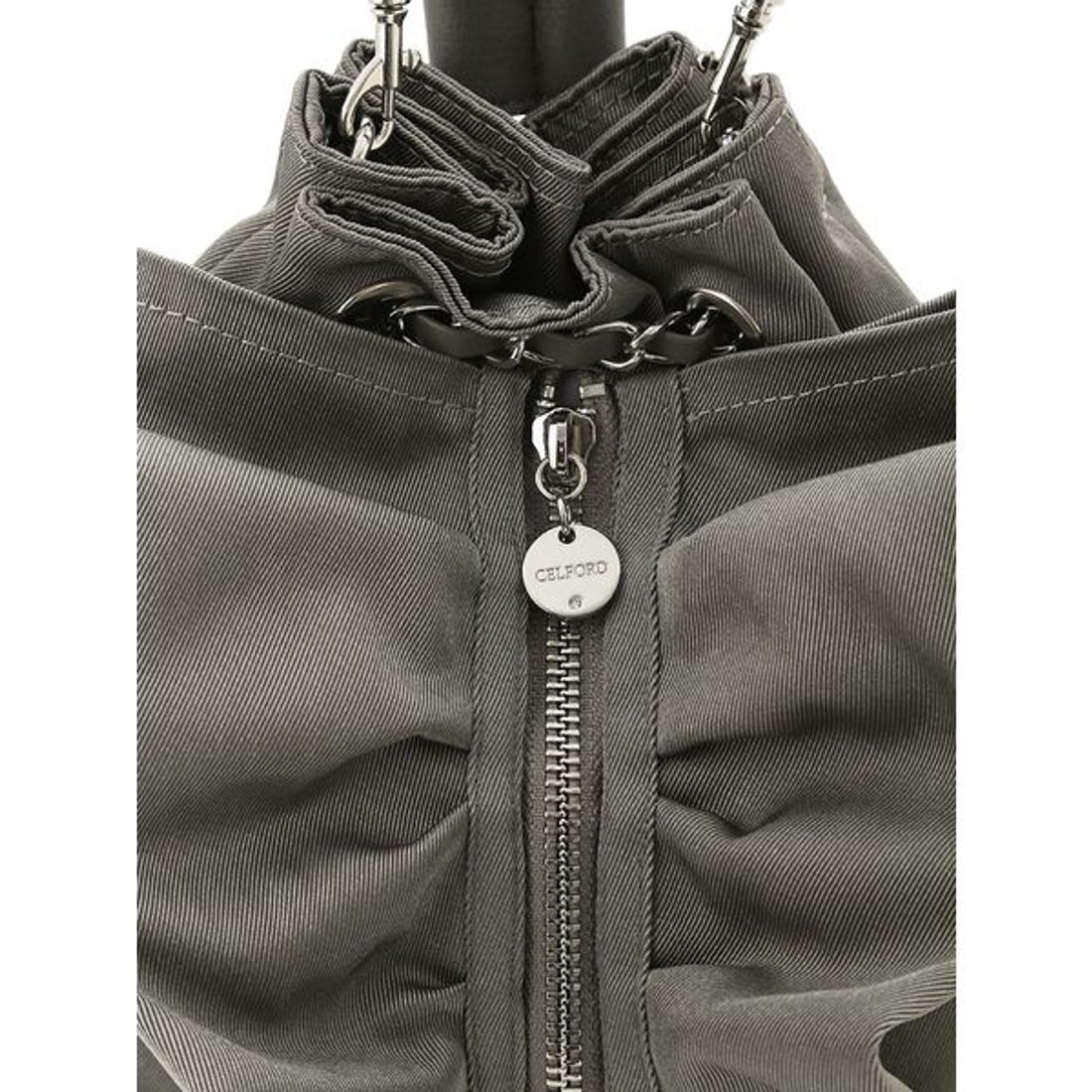 セルフォード CELFORD チェーンショルダーフリルサック （GRY