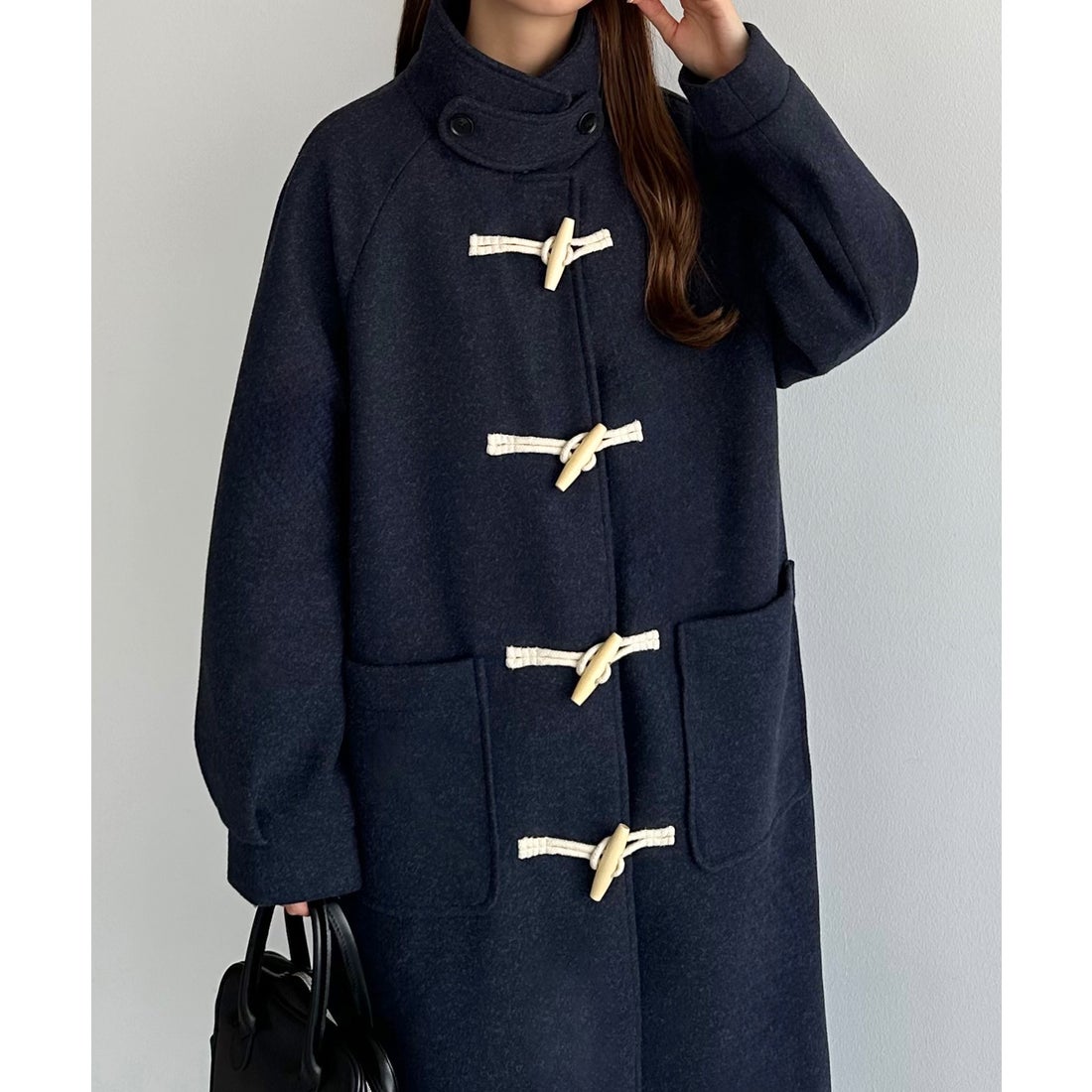 カラウティア callautia callautia オーバーダッフルコート （ネイビー