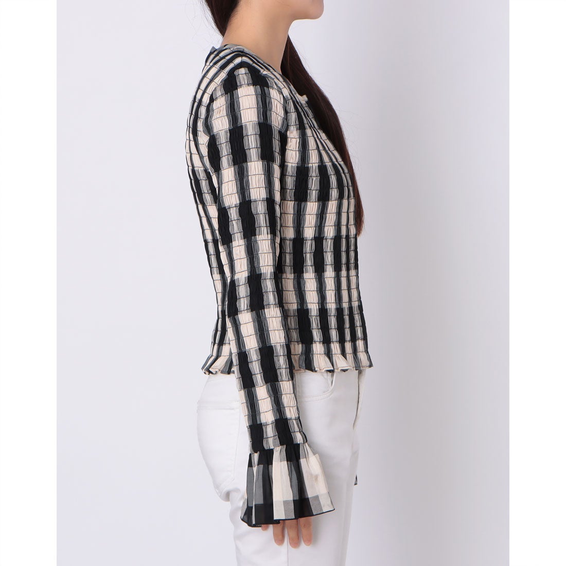 クラネ CLANE SHIRRING DESIGN BLOUSE （MIX） -靴＆ファッション通販