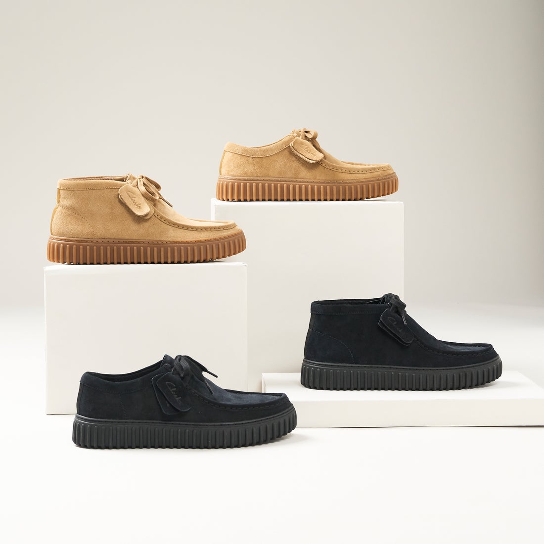 Torhill Hi / メンズ トーヒルハイ （ブラックスエード） -Clarks