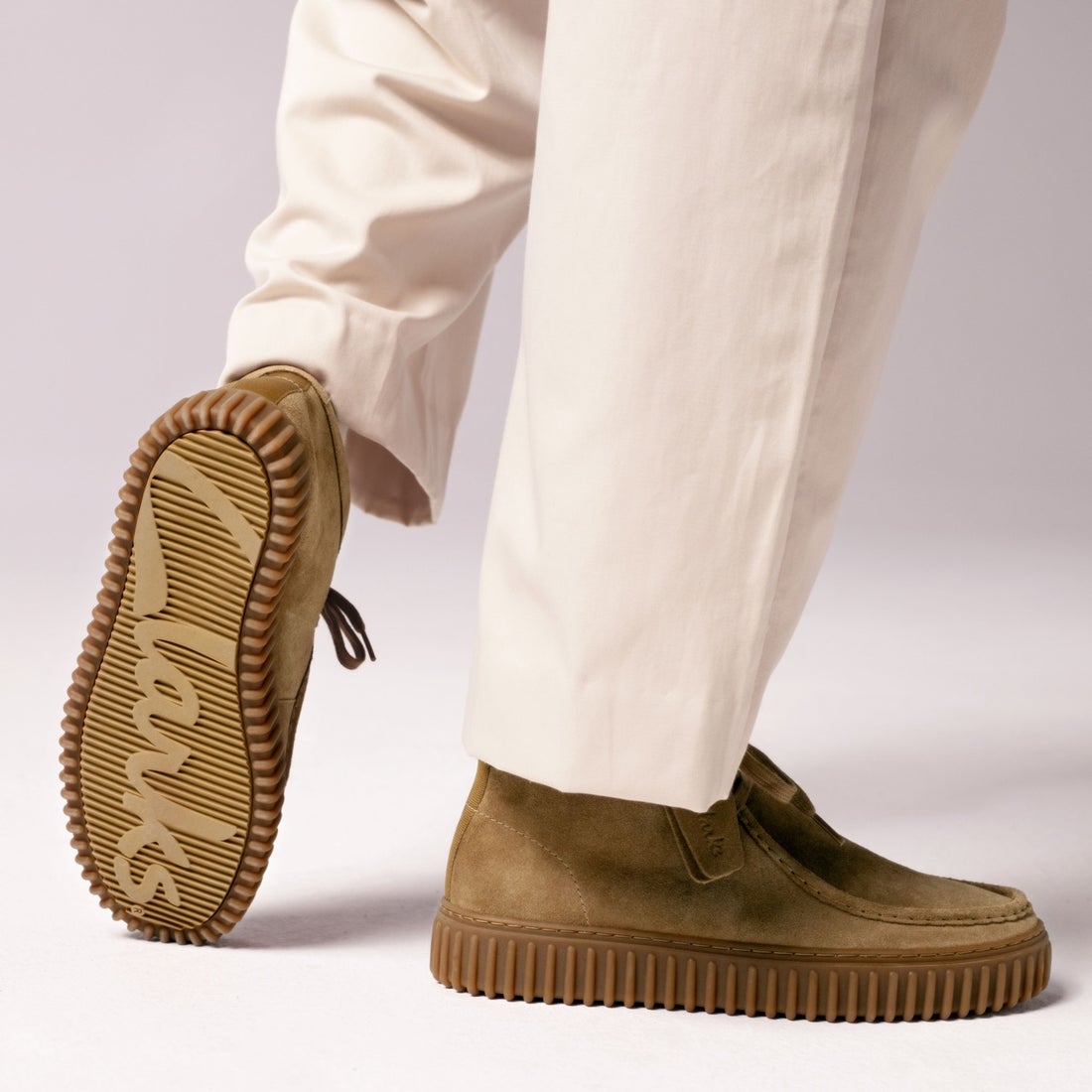 Torhill Hi / メンズ トーヒルハイ （ダークサンドスエード） -Clarks