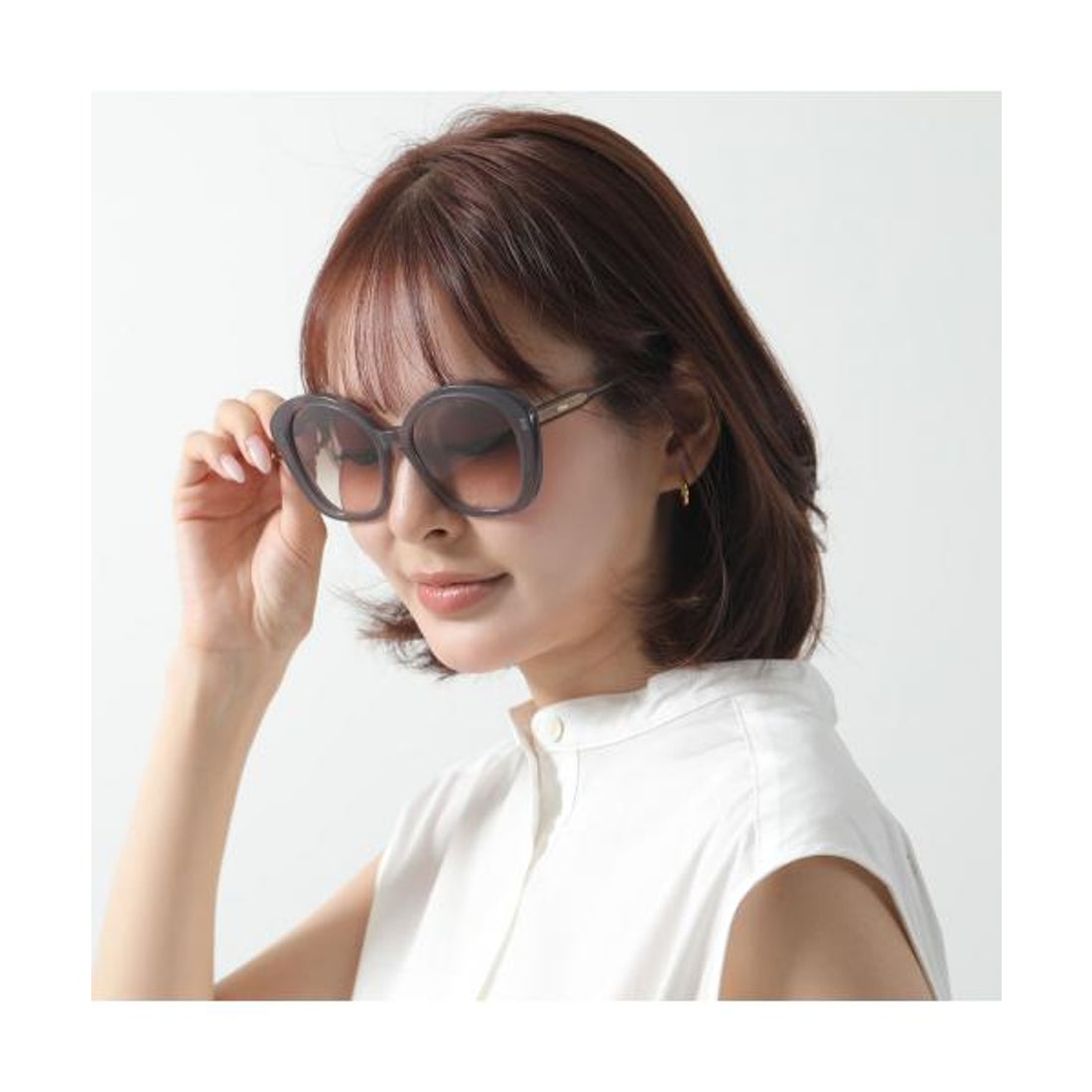 クロエ Chloe Chloe サングラス CH0081S バタフライ型 （001/GREY-GREY