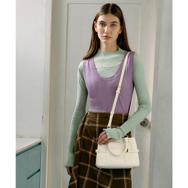 CHARLES & KEITH Duo ドゥオ ツーウェイフロントフラップバックパック