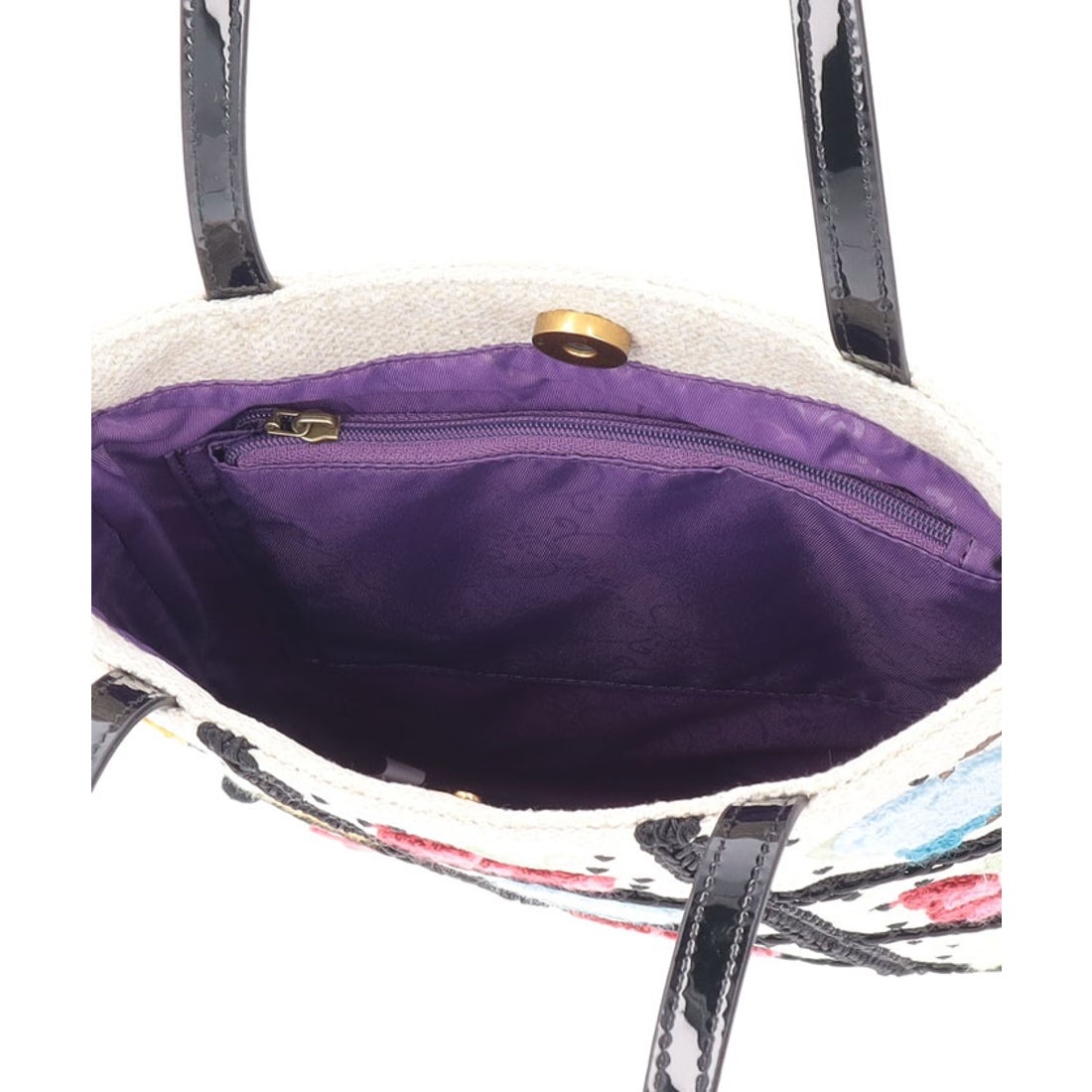 ANNA SUI ディア トートバッグ ブラック -人気ブランドのバッグ、財布