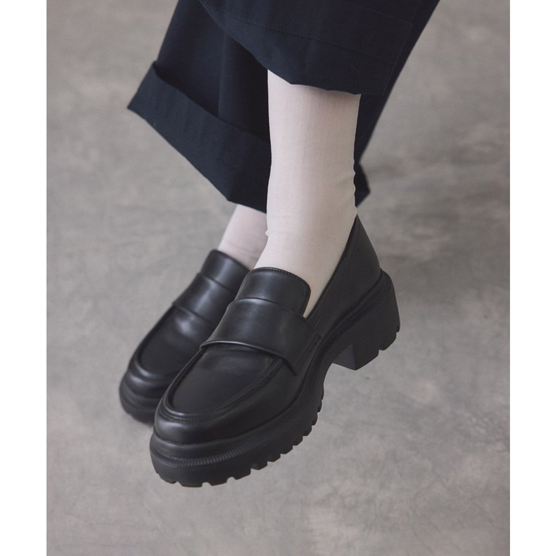 アダム エ ロペ ADAM ET ROPE' 晴雨兼用ベーシックローファー/撥水