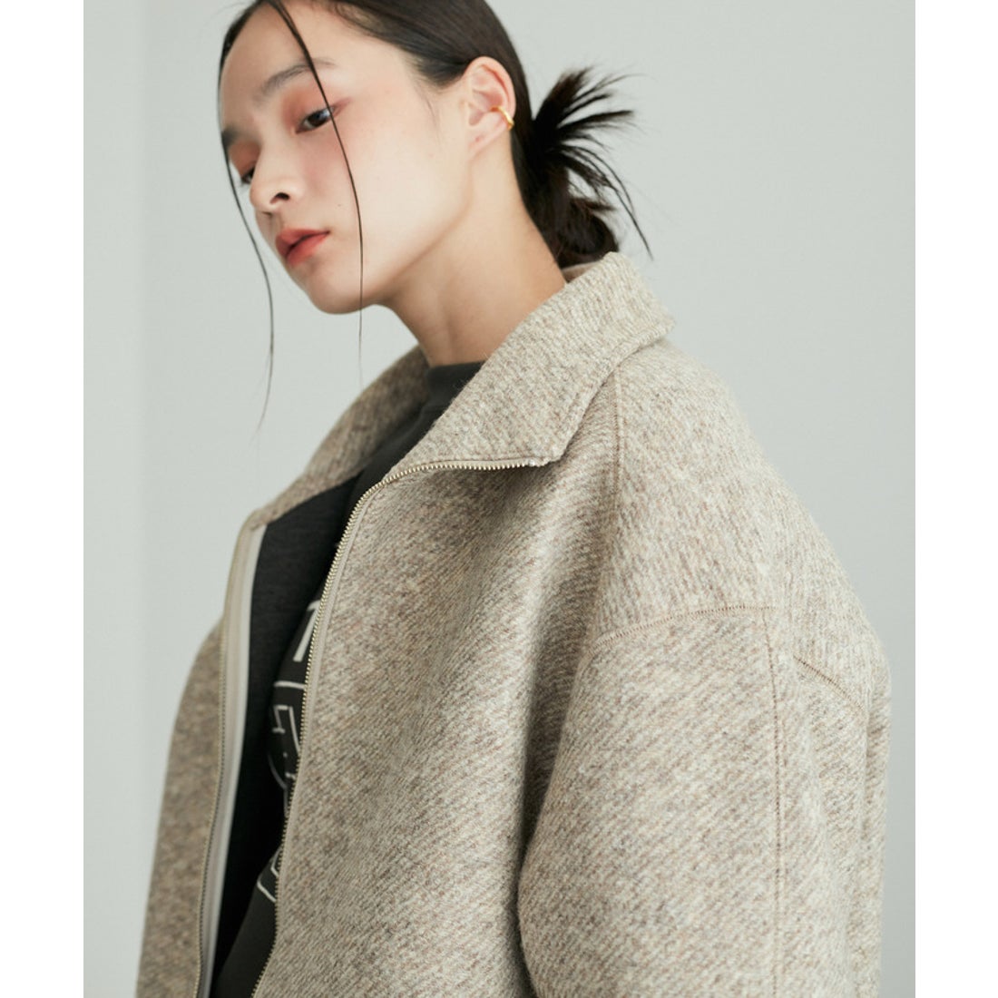 アダム エ ロペ ADAM ET ROPE' 【サステナブル】ツイードボンディング