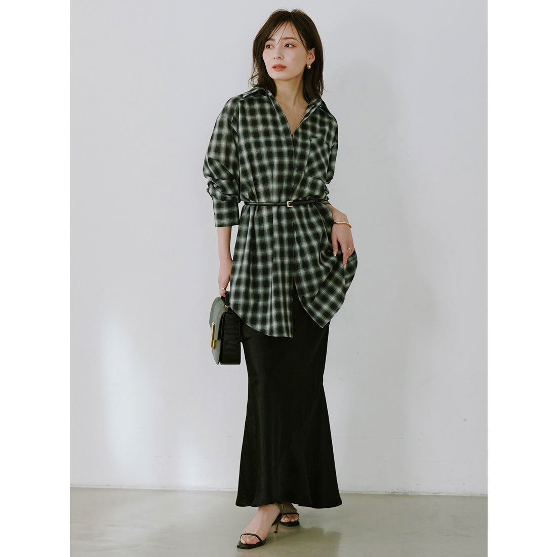 アニュアンス anuans マルチウェイオーバーシャツ （CHECK