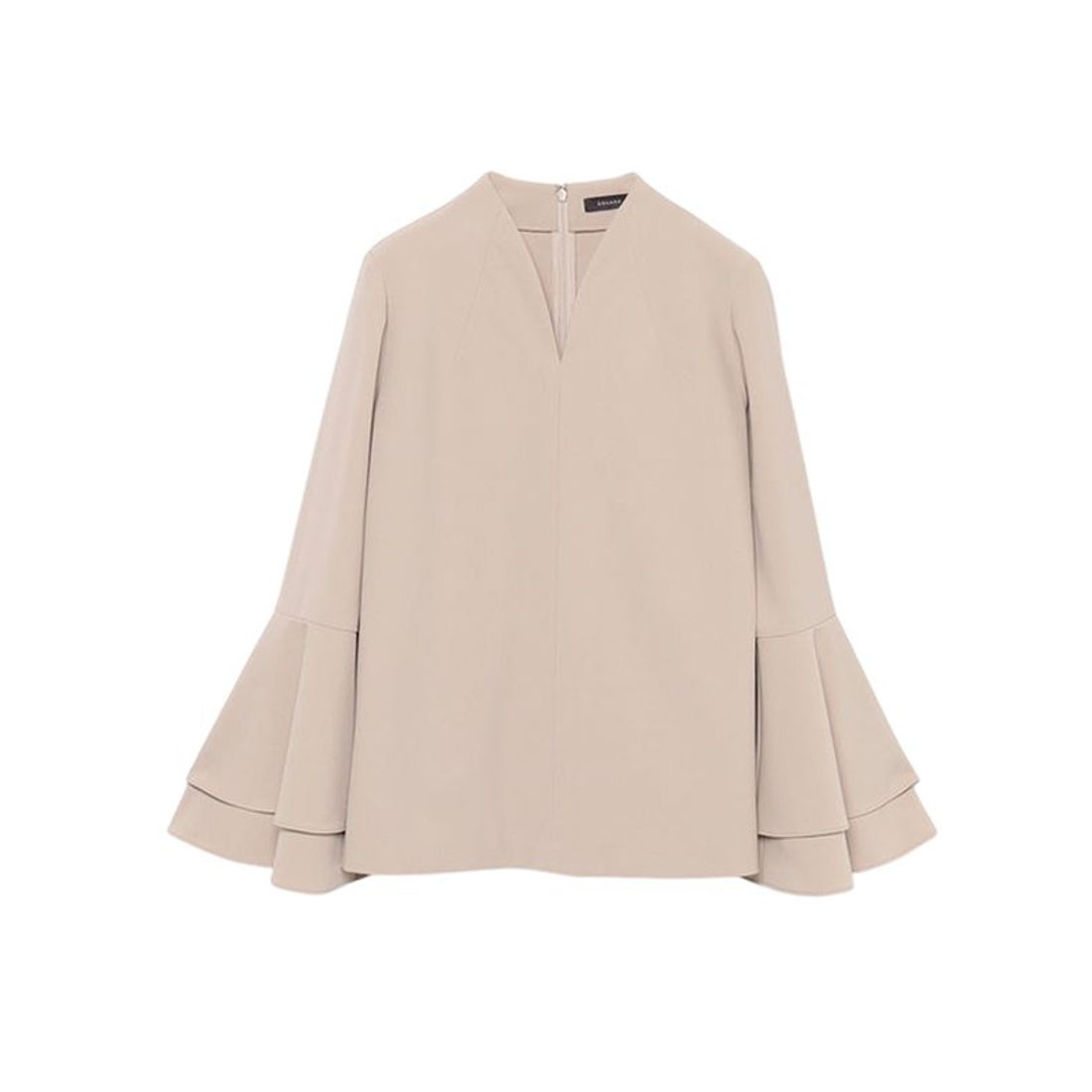 アニュアンス anuans ラッフルスリーブブラウス （BEIGE