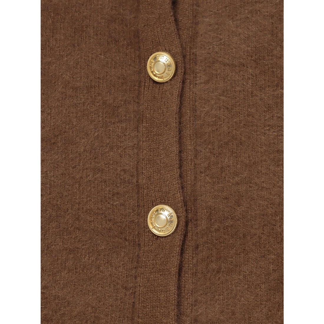 アニュアンス anuans ラクーンブレンドノーカラーニットジャケット