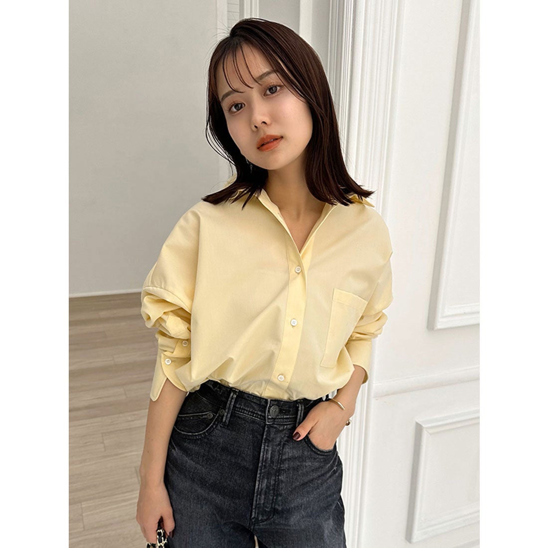 アニュアンス anuans スタンダードシャツ （YELLOW） -靴